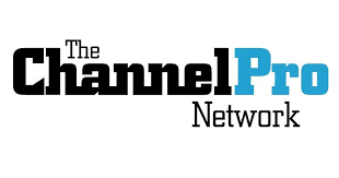 Logo von The ChannelPro Network mit fettgedrucktem schwarzem Text, dem Wort 'Pro' in Blau und dem Slogan 'Network' in kleinerer schwarzer Schrift.